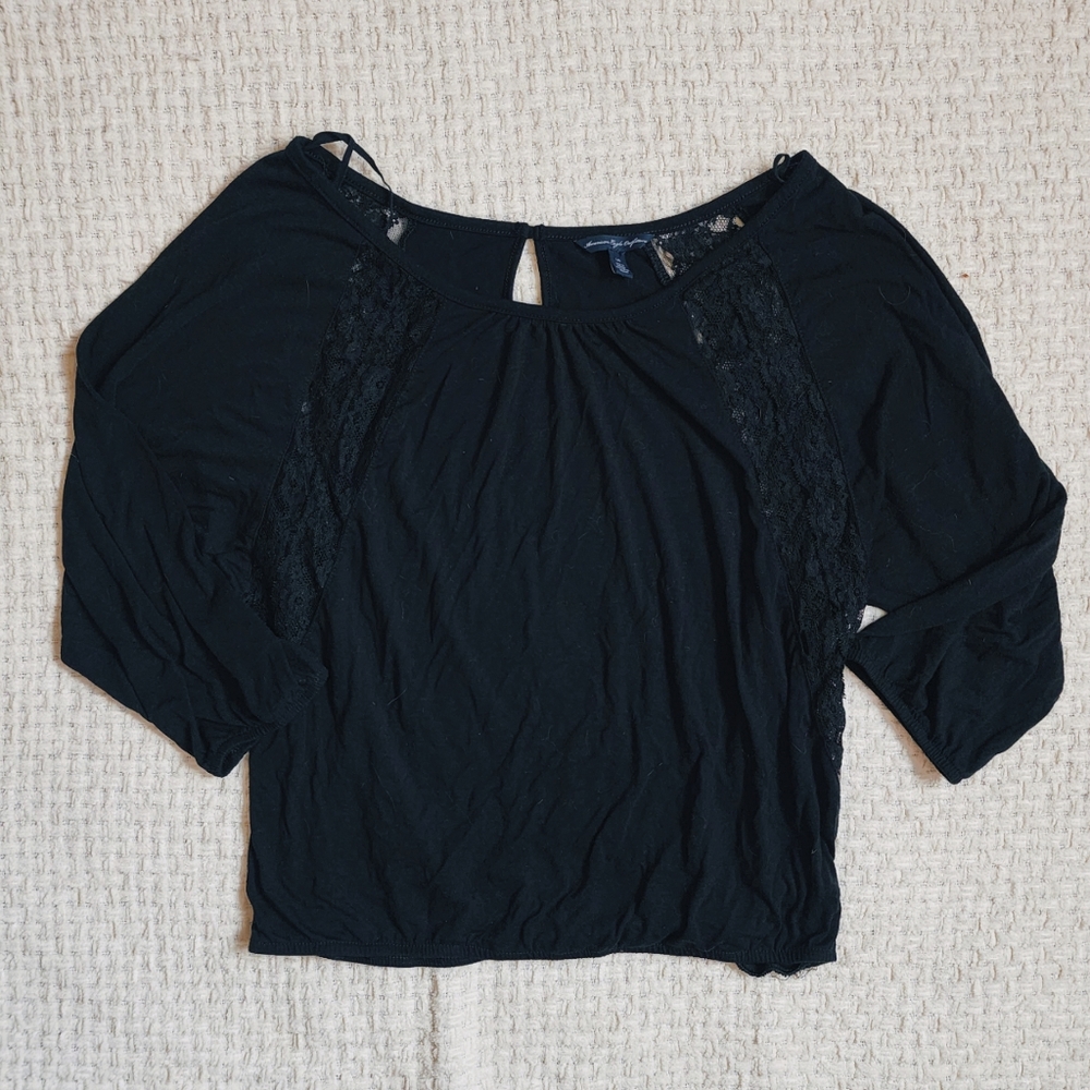 Black American Eagle Shirt